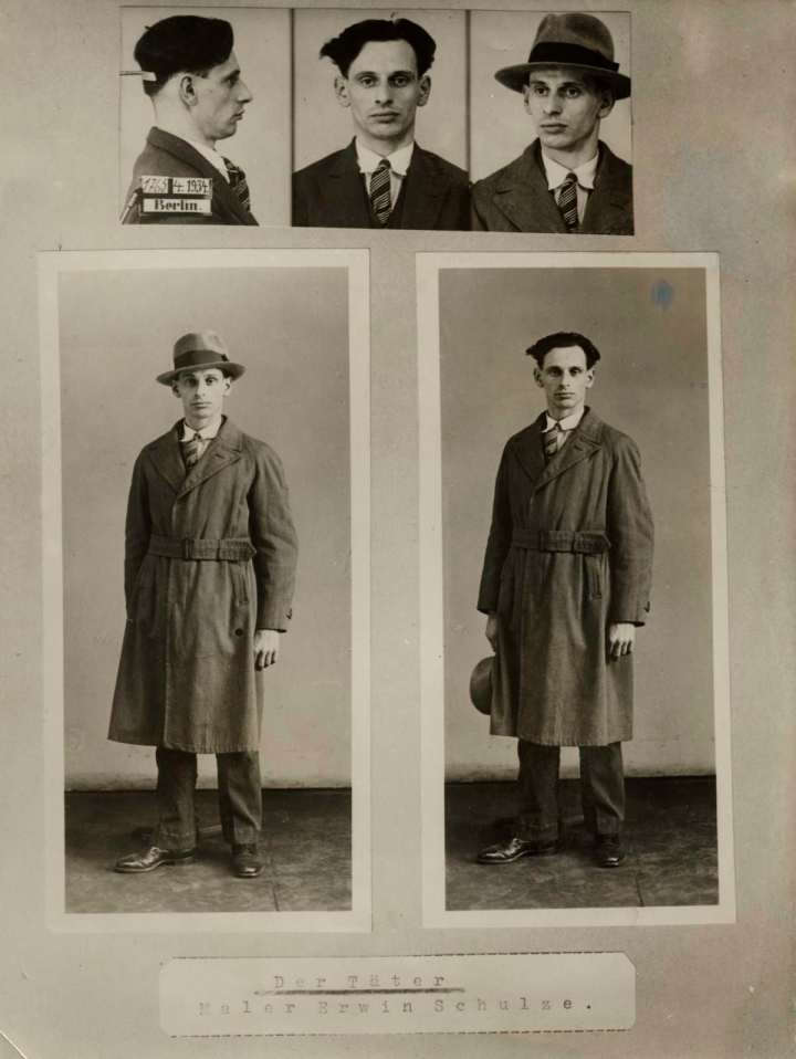 Erwin Schulze..A house painter (and apparent Communist) framed by the Nazis for throwing a grenade at the car of "Austrian Jew" David Oliver